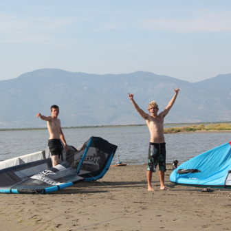 Dan Sweeney anf Luke Whiteside at RadicalKitesurf